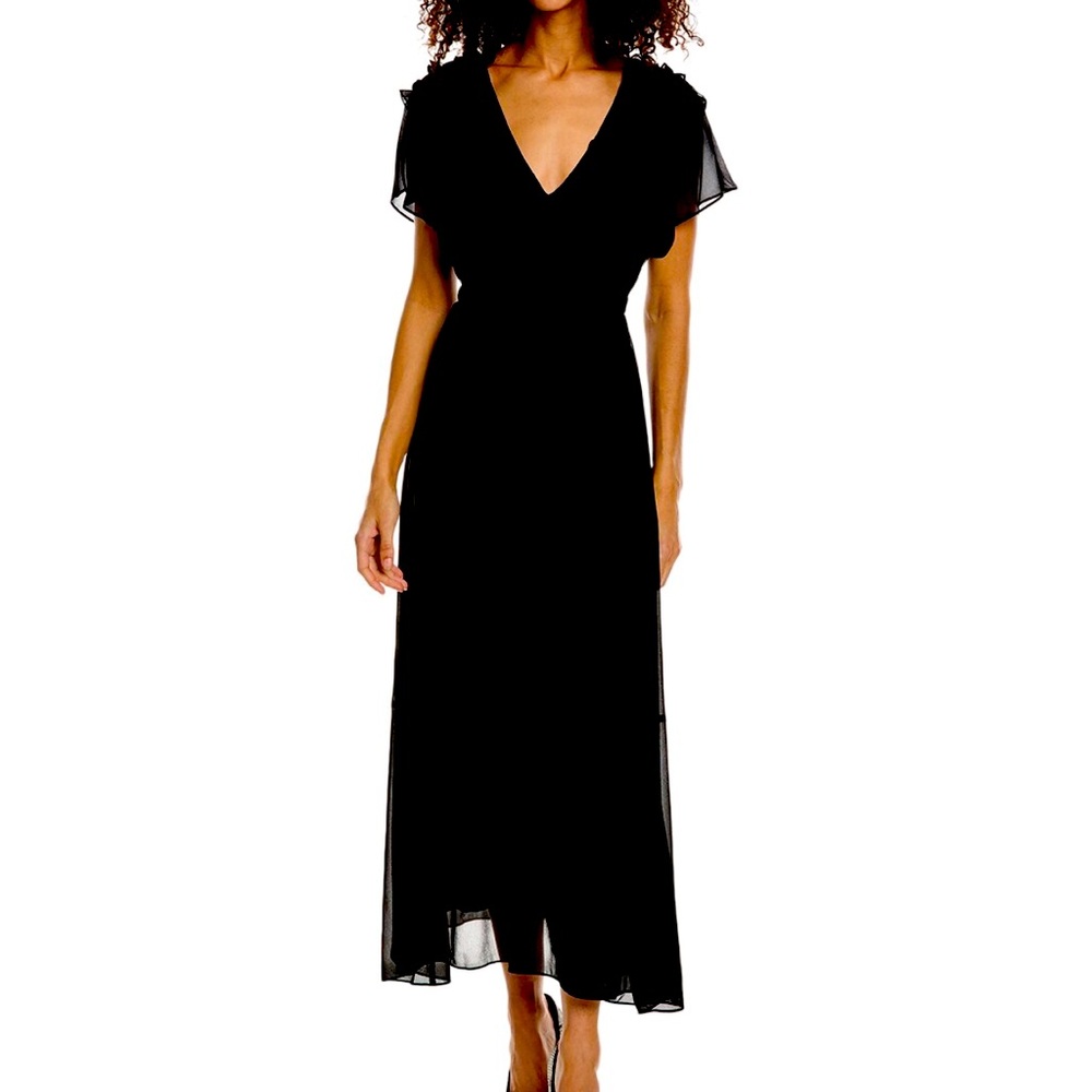 The Kooples Ruffle Midi Dress